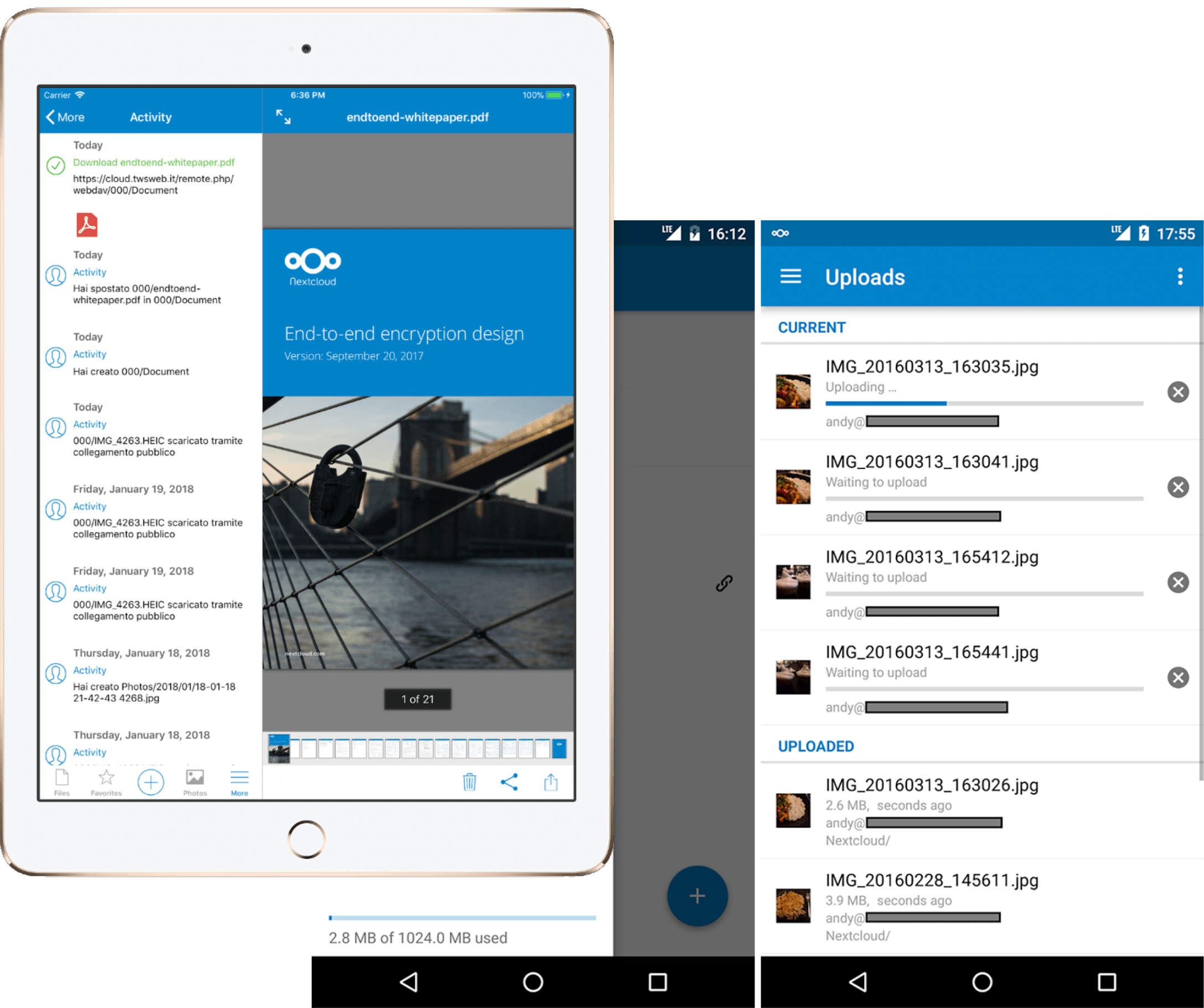 Nextcloud auf jedem Gerät- ThurMail Private Cloud Nextcloud auf jedem Gerät- ThurMail Private Cloud